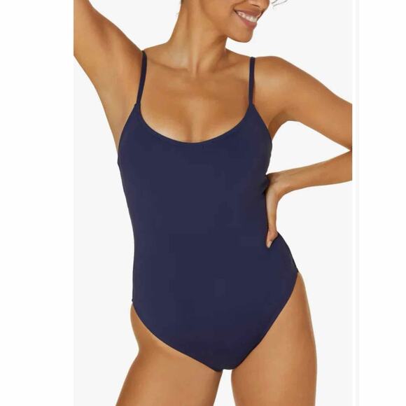Andie The Amalfi One-Piece Swimsuit Size Medium Navy - Picture 7 of 9